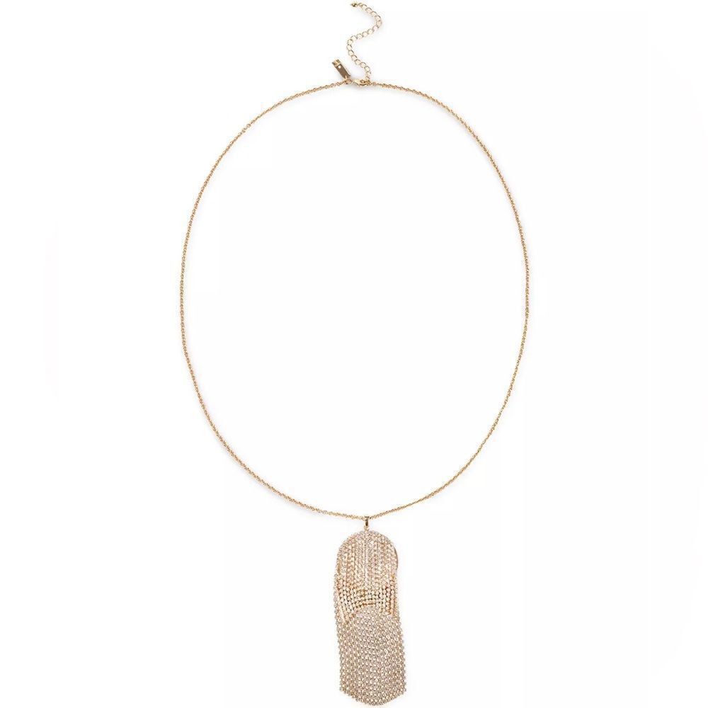 NWT INC INTERNATIONAL CONCEPTS
Gold-Tone Crystal Drape Long Necklace